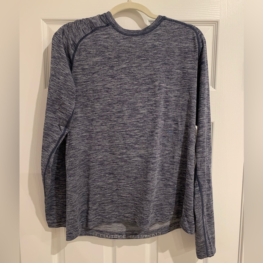 Lululemon Metal Vent Tech Long Sleeve Large Navy Shirt